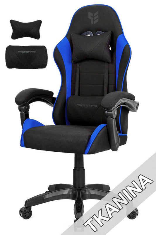 Fotel gamingowy HERO ENZO Blue Fabric