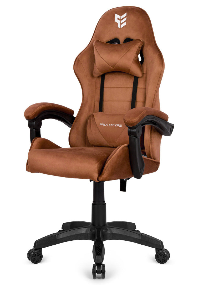 Fotel gamingowy HERO ENZO Brown Alcantara