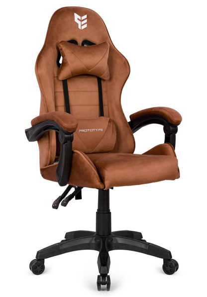 Fotel gamingowy HERO ENZO Brown Alcantara