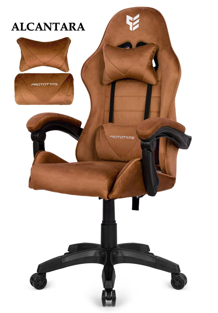 Fotel gamingowy HERO ENZO Brown Alcantara