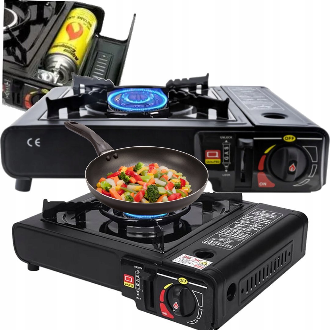 Kuchenka turystyczna gazowa 2w1 z walizką