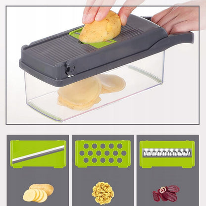 Krajalnica i szatkownica do warzyw i owoców – wielofunkcyjna