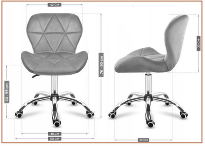 Vasto Office Velvet krzesło obrotowe welurowe