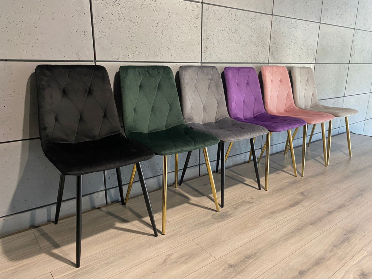 BORGO – nowoczesne krzesło tapicerowane welurem