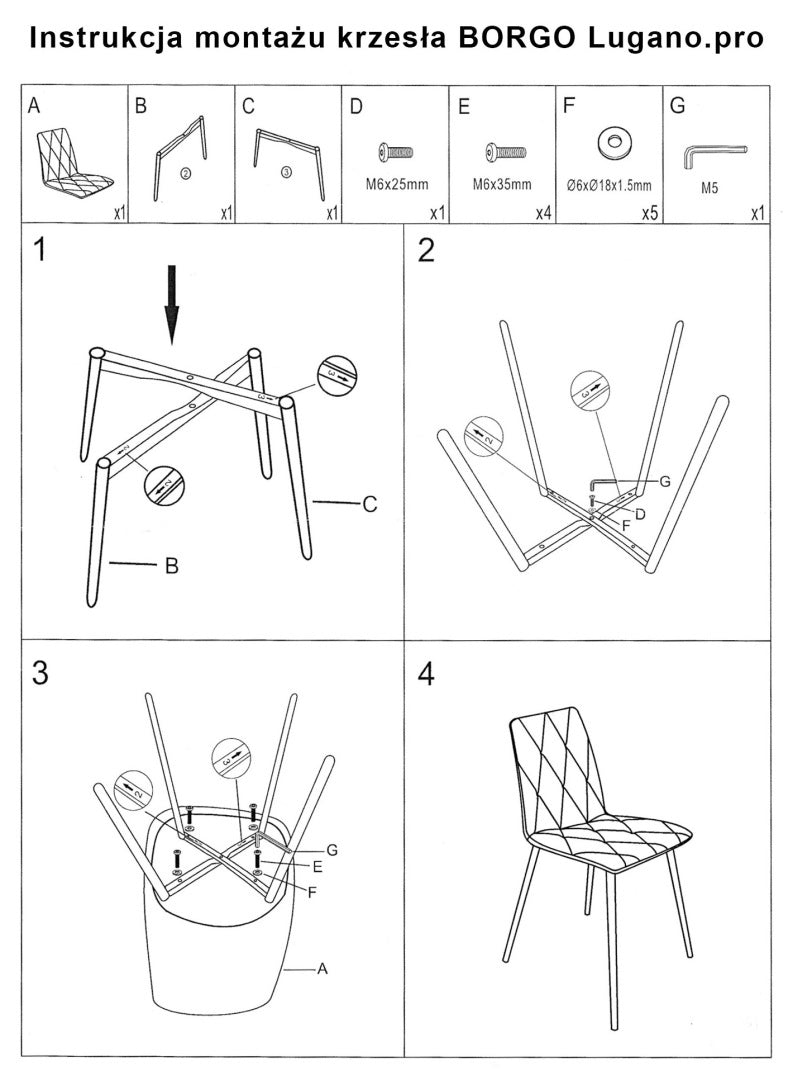BORGO – nowoczesne krzesło tapicerowane welurem