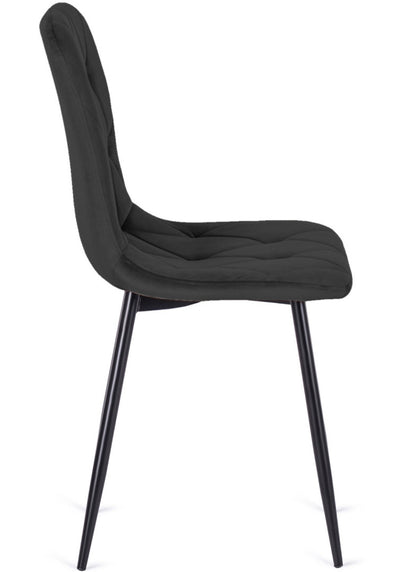 BORGO – nowoczesne krzesło tapicerowane welurem