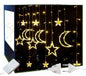 Kurtyna świetlna LED – girlanda księżyce i gwiazdy