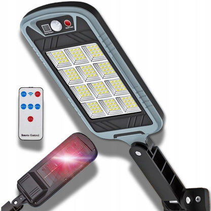 Lampa solarna 400W z czujnikiem zmierzchu i ruchu oraz pilotem