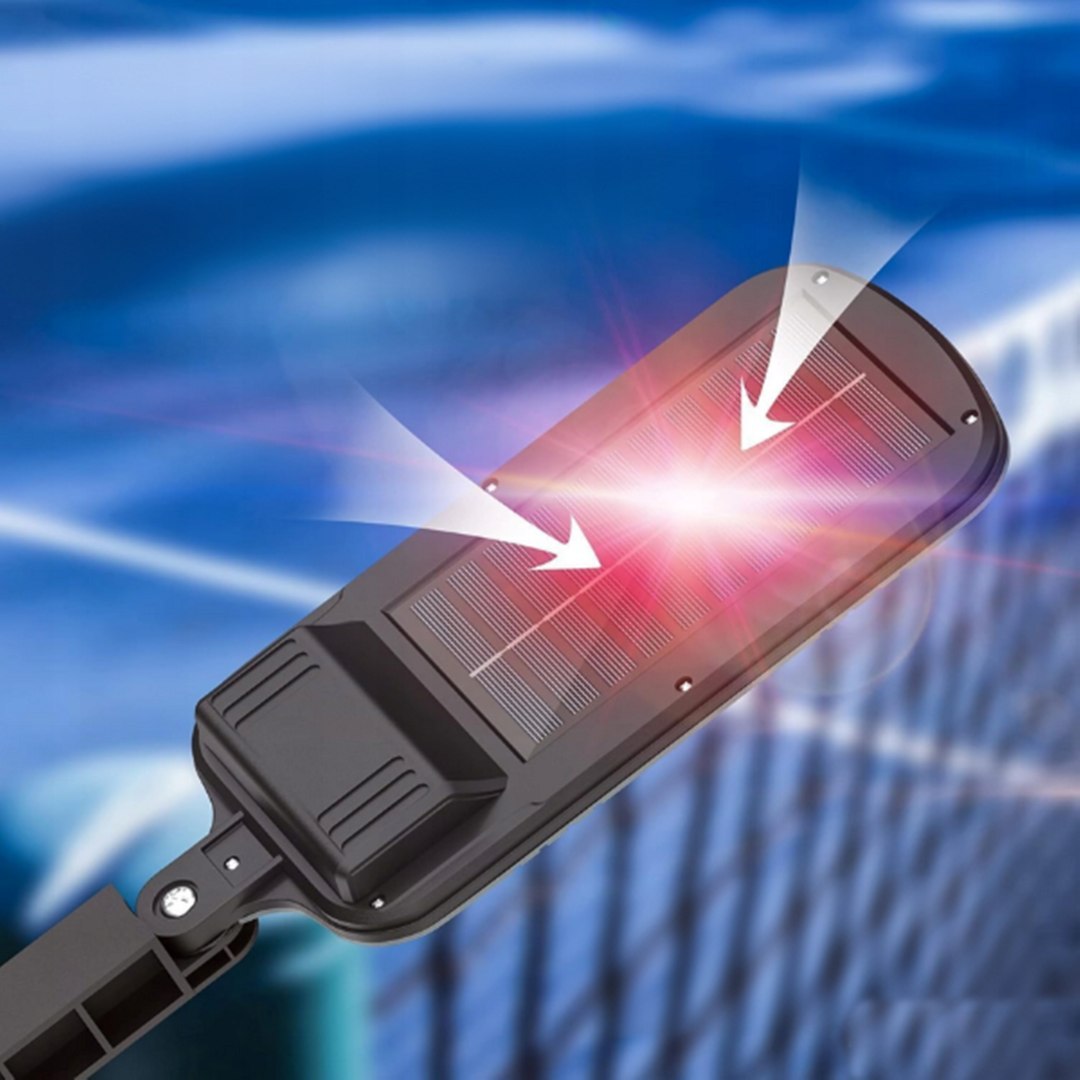 Lampa solarna 400W z czujnikiem zmierzchu i ruchu oraz pilotem