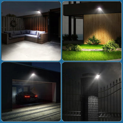 Lampa solarna 400W z czujnikiem zmierzchu i ruchu oraz pilotem