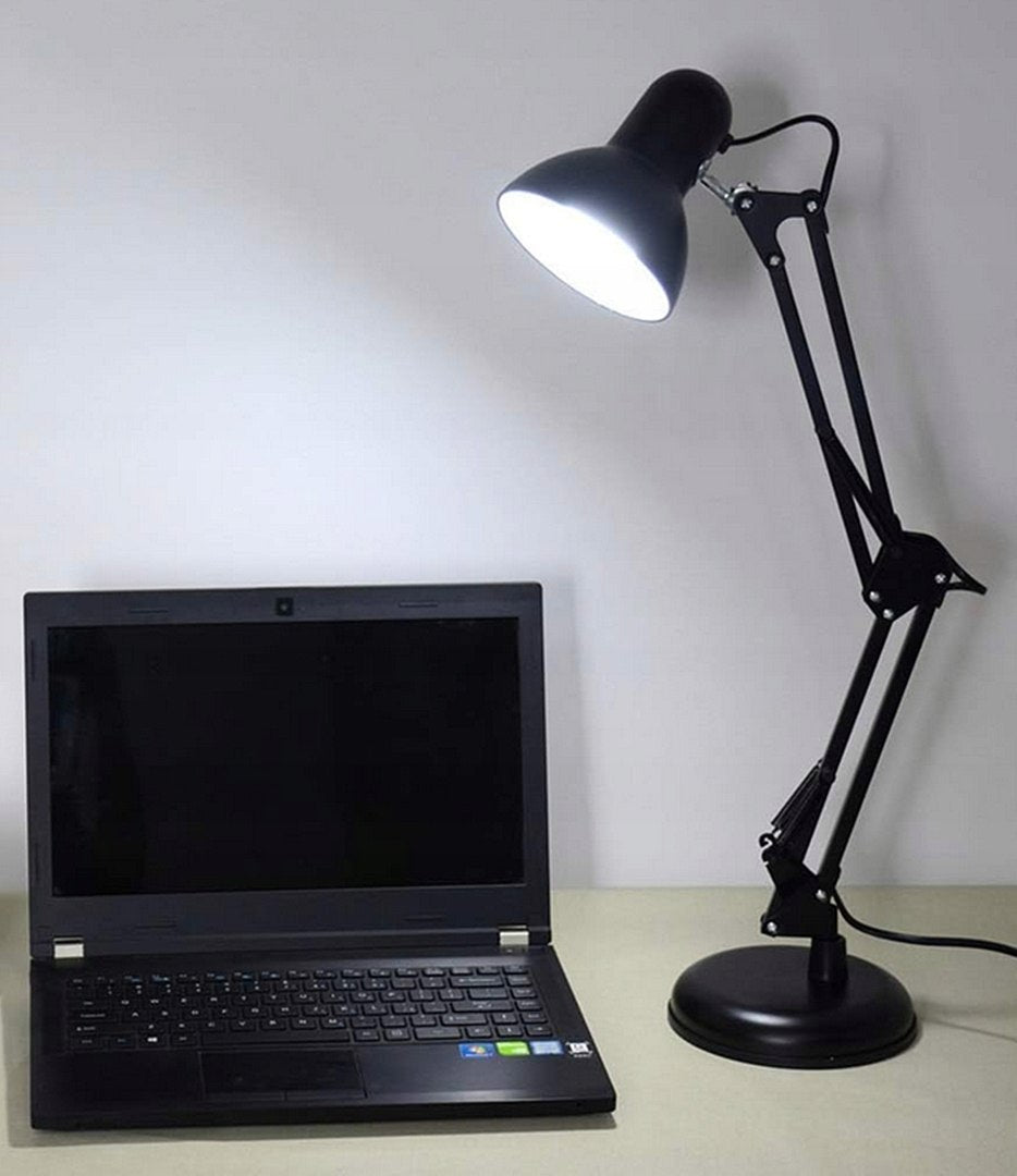 Klasyczna lampka biurkowa kreślarska z uchwytem na biurko
