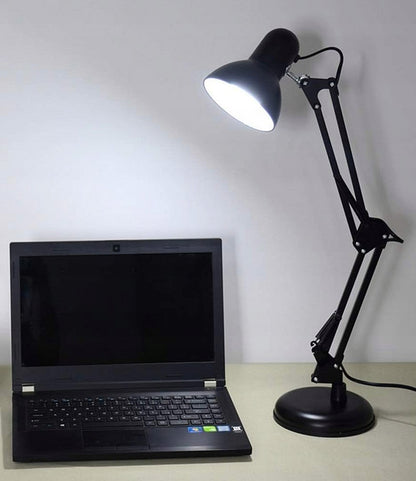 Klasyczna lampka biurkowa kreślarska z uchwytem na biurko