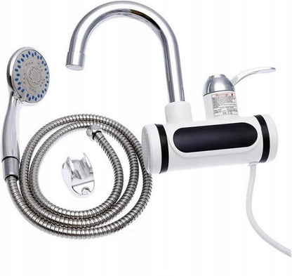 Przepływowy podgrzewacz wody z prysznicem 3000W LCD – montaż do ściany