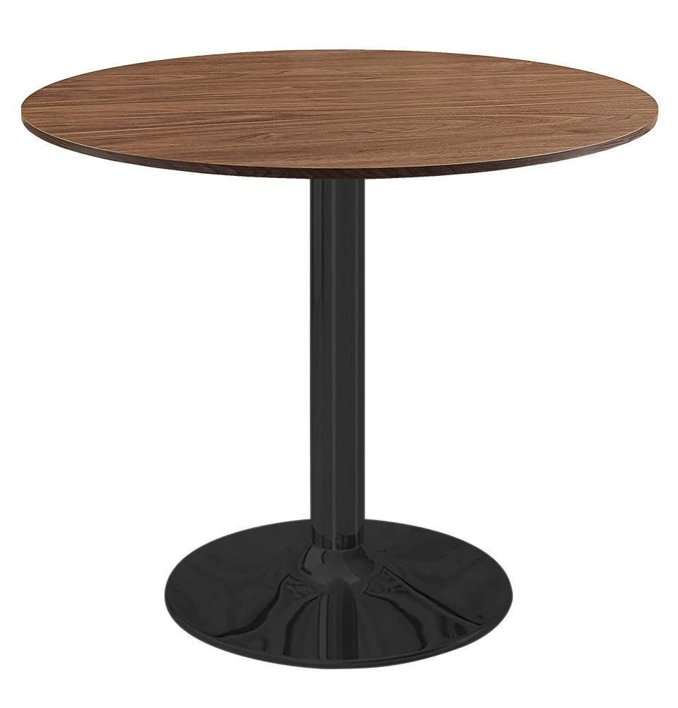 Stół okrągły VICTORY BROWN WOOD 70 cm SMOKE