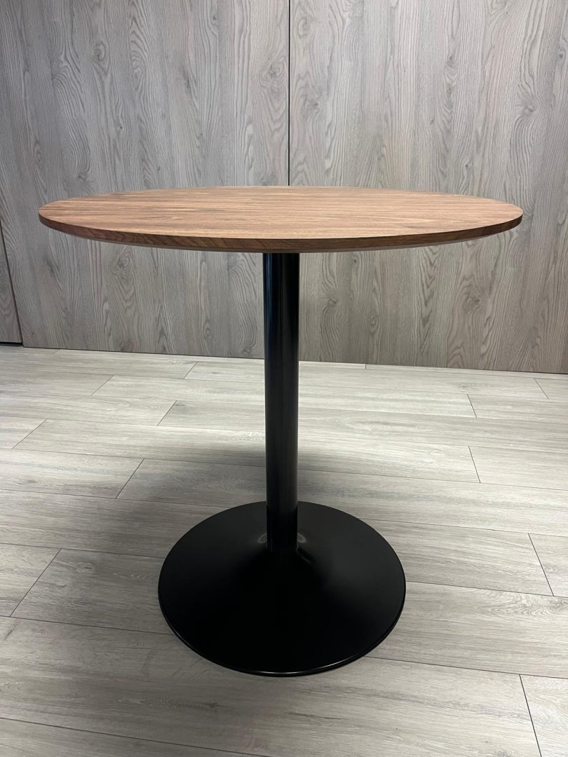 Stół okrągły VICTORY BROWN WOOD 70 cm SMOKE