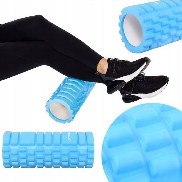 Wałek do masażu fitness ćwiczeń jogi roller masażer pleców ud nóg karku 30x10 cm