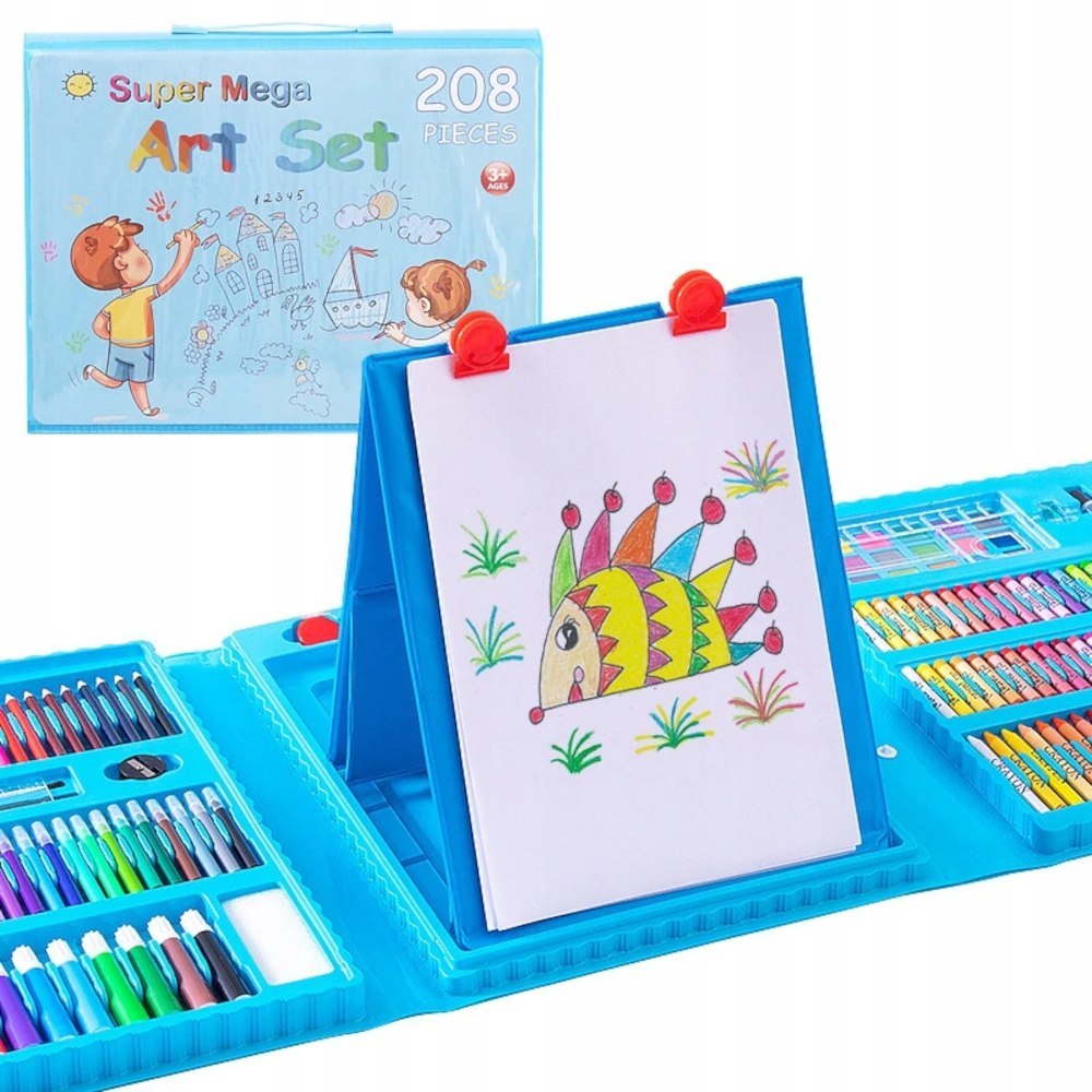 Zestaw do malowania dla dzieci w walizce – 208 elementów